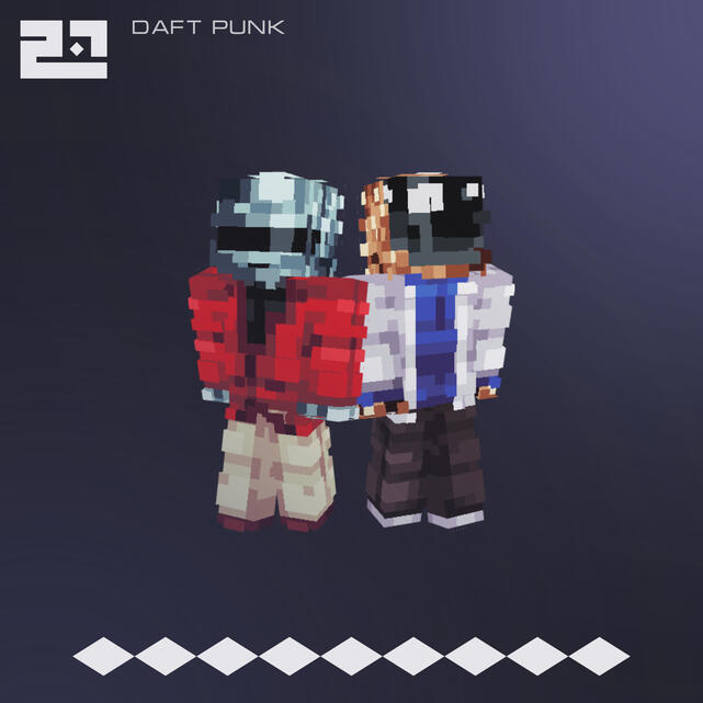 a render for my recent daft punk skins