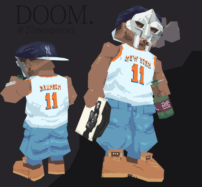 MF DOOM low-poly Generic Model
